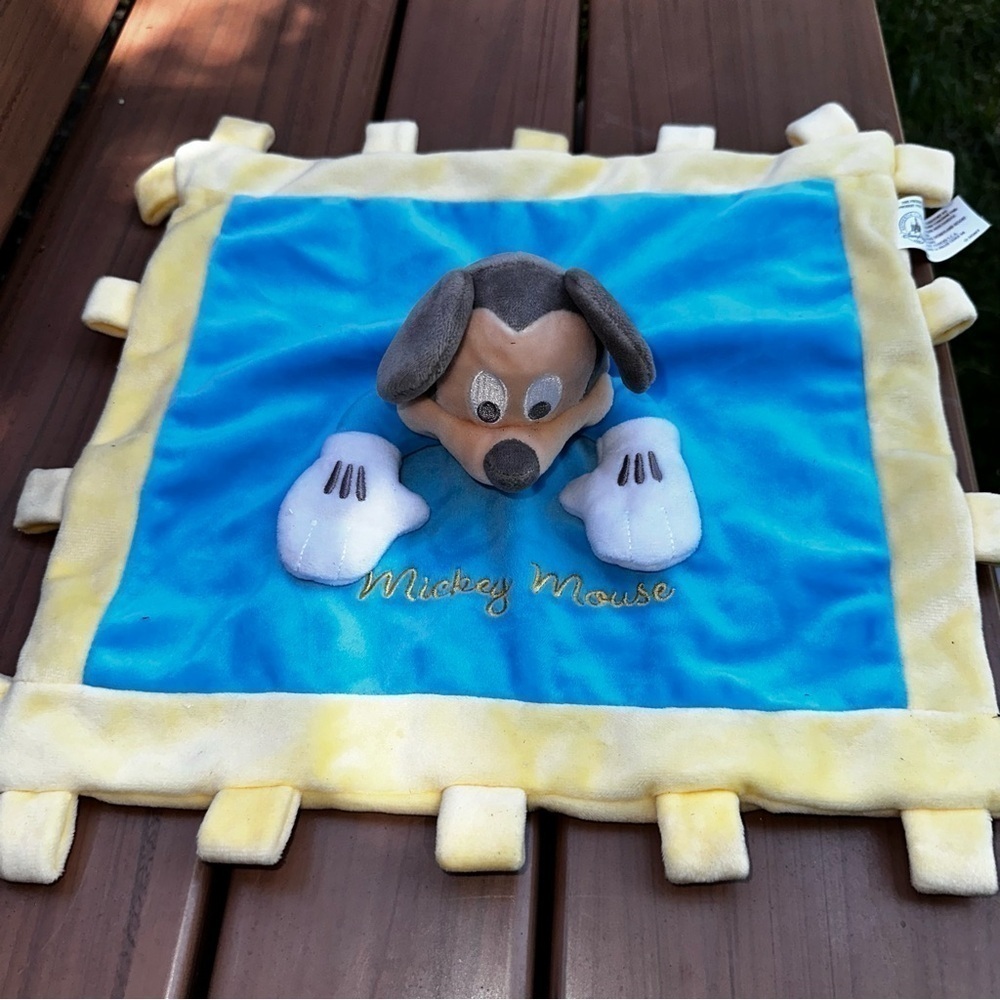 Disney Parks Mickey Mouse Lovey Security Blanket